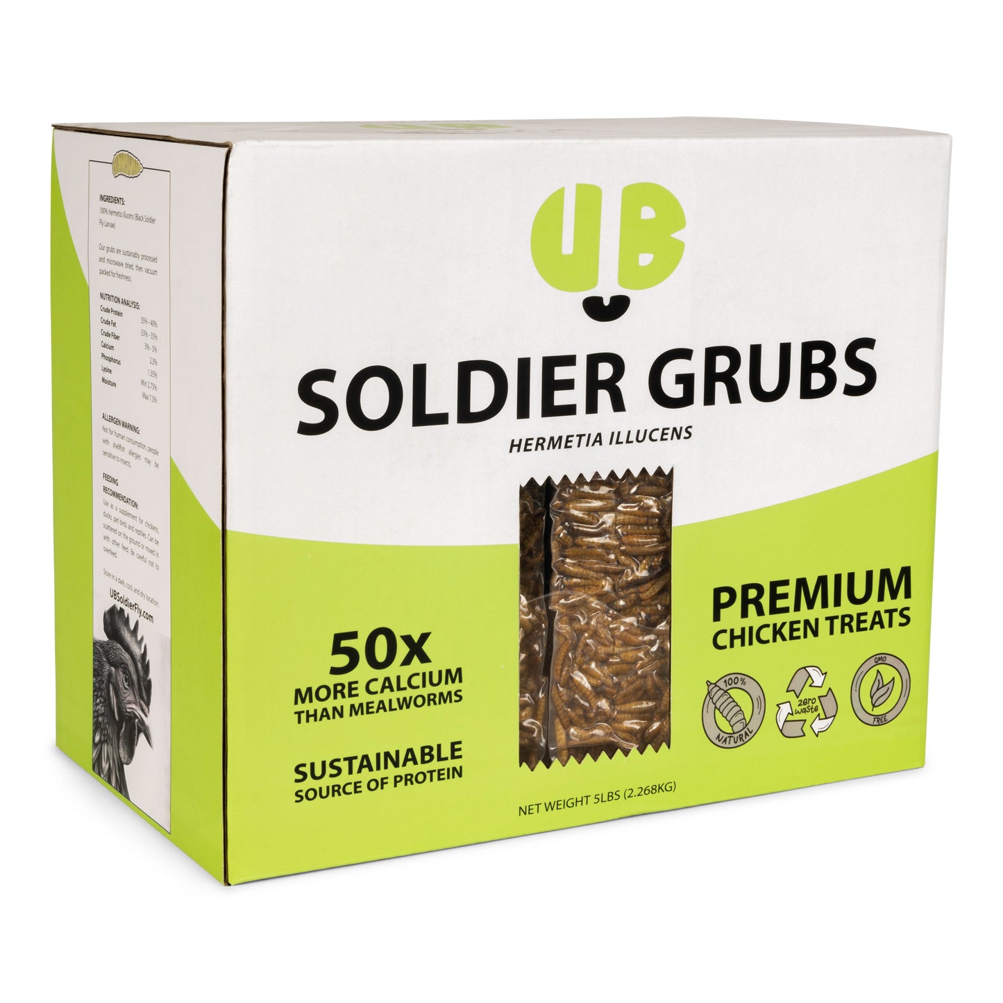 Dry Roasted Soldier Grubs